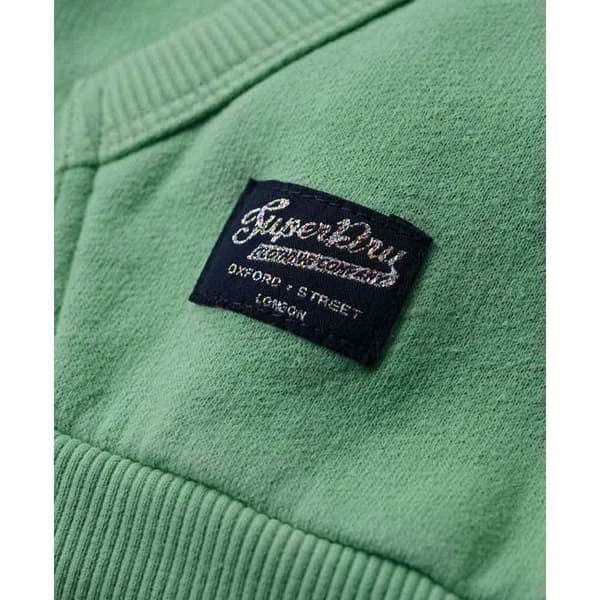 Superdry Luvtröja Embossed Vintage Logo Graphic Grönt L Kvinna