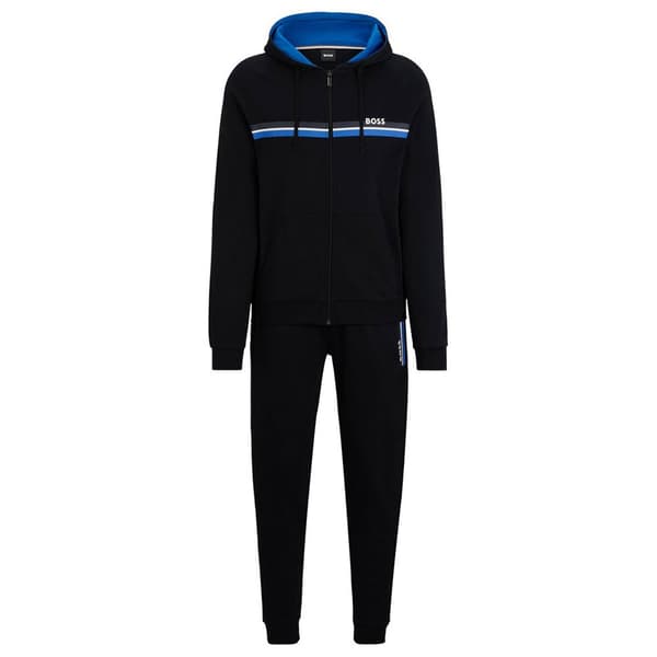Boss Sweatshirt Med Full Dragkedja Authentic 10208539 Svart XL Man