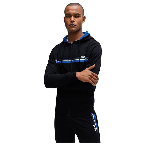 Boss Sweatshirt Med Full Dragkedja Authentic 10208539 Svart XL Man