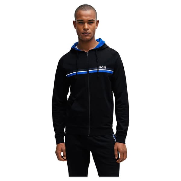 Boss Sweatshirt Med Full Dragkedja Authentic 10208539 Svart XL Man