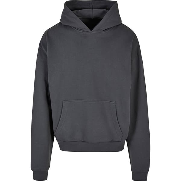 Build Your Brand Hættetrøje Ultra Heavy Cotton Box Grå XL Mand
