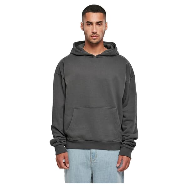 Build Your Brand Hættetrøje Ultra Heavy Cotton Box Grå XL Mand