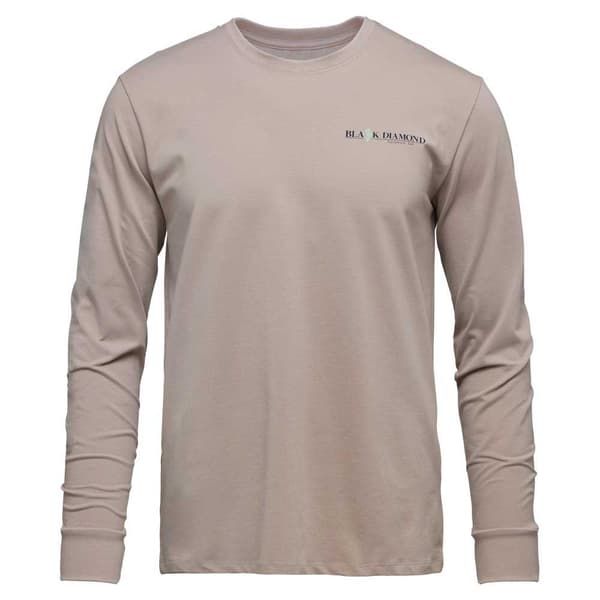 Black Diamond Heritage Wordmark Pitkähihainen T-paita Beige M Mies