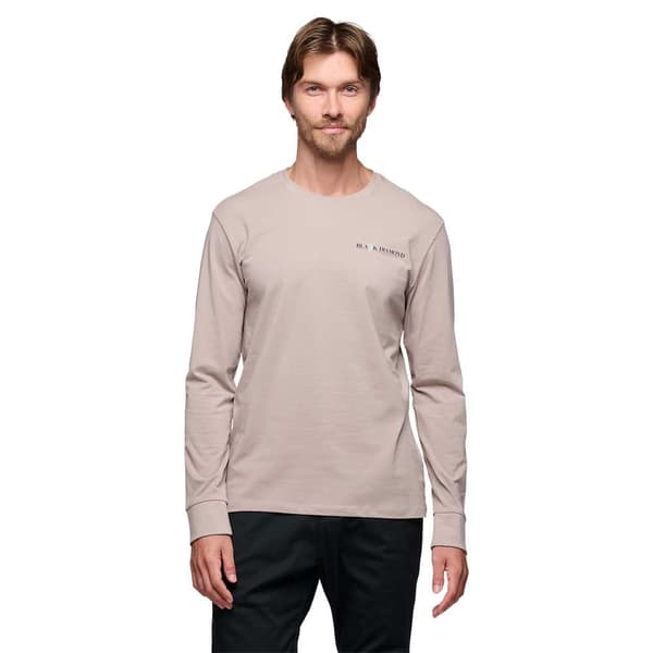 Black Diamond Heritage Wordmark Pitkähihainen T-paita Beige M Mies