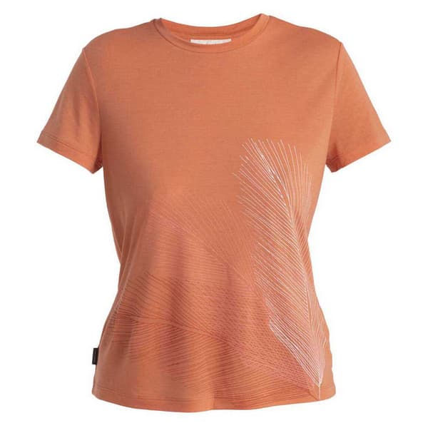 Icebreaker Merino Core Plume T-shirt Med Korta ärmar Orange XS Kvinna