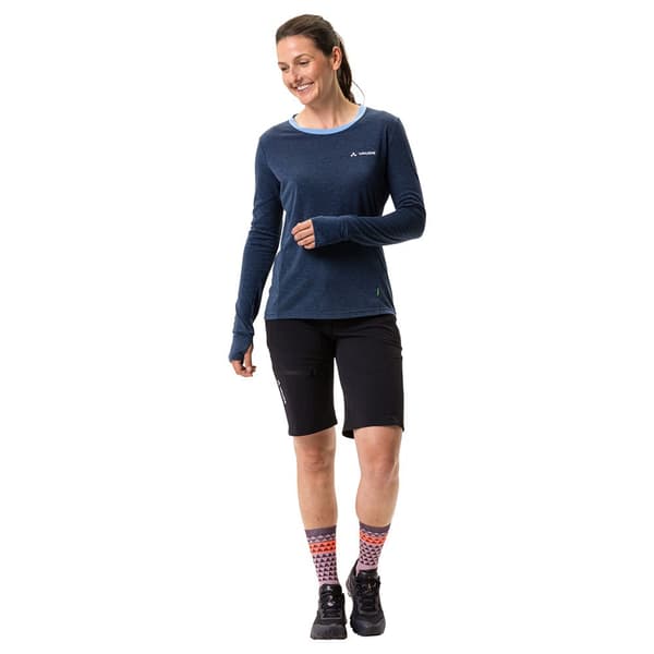 Vaude Sveiii T-shirt Med Lange ærmer Blå 36 Kvinde