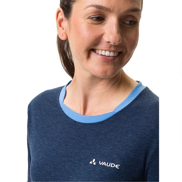 Vaude Sveiii T-shirt Med Lange ærmer Blå 36 Kvinde