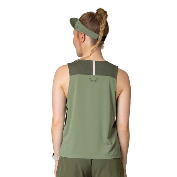 Dynafit Sky Crop ärmlös T-shirt Grönt L Kvinna