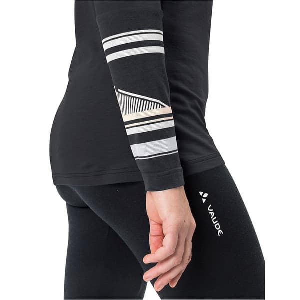 Vaude Monviso Wool Pitkähihainen T-paita Musta 42 Nainen