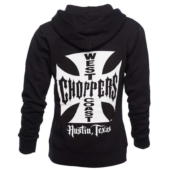 West Coast Choppers Classic Logo Sweatshirt Med Dragkedja Svart 2XL Man