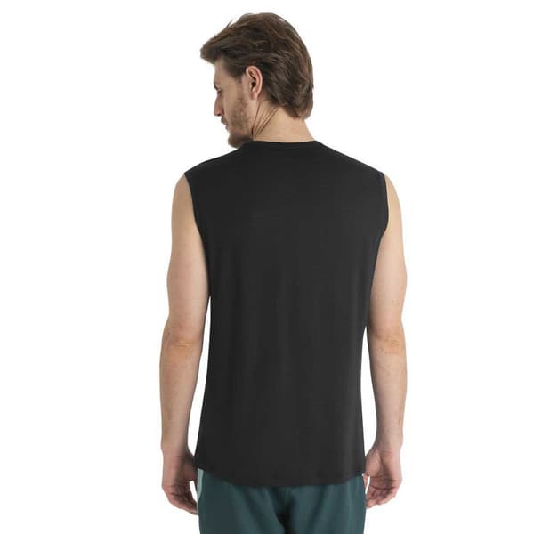 Icebreaker Merino 125 Cool-lite Sphere Iii Tank Hihaton T-paita Musta L Mies