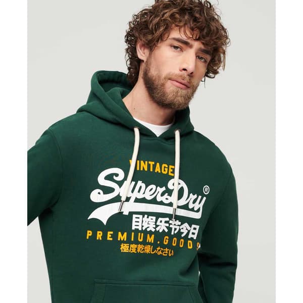 Superdry Vintage Logo Duo Huppari Vihreä 2XL Mies