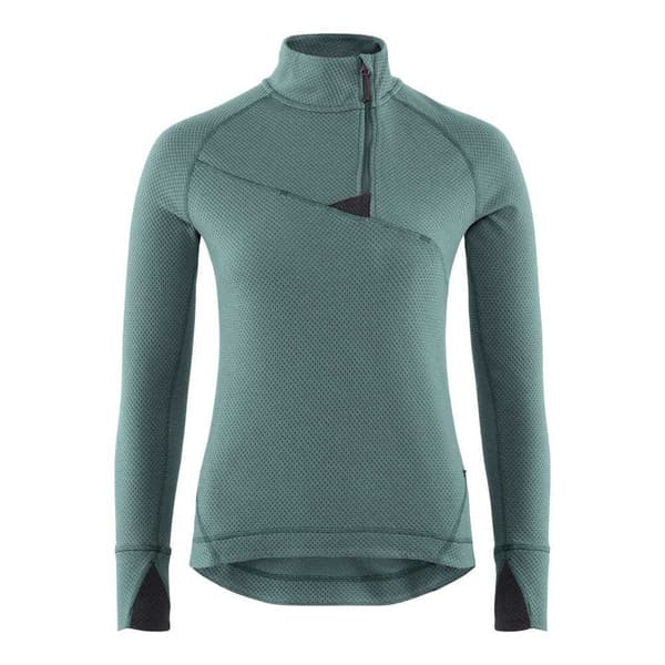 KlÄttermusen Huge Halv Dragkedja Sweatshirt Grönt XL Kvinna