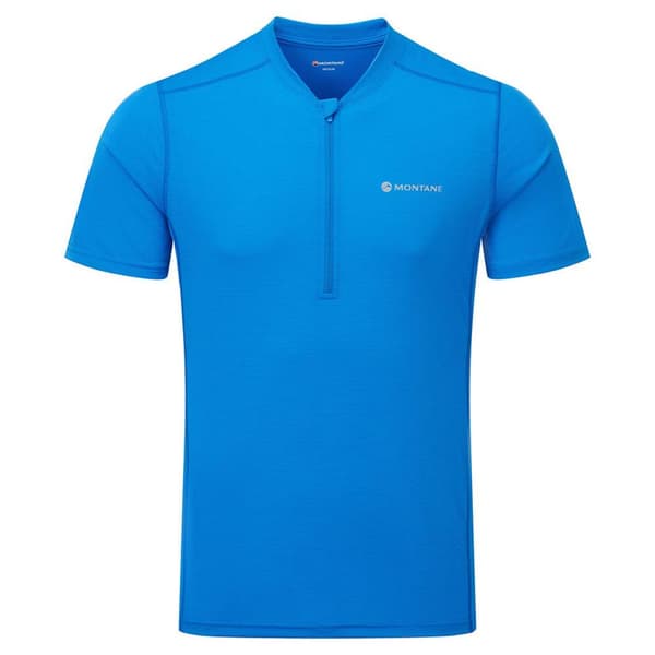 Montane Dart Nano Puoli Vetoketjullinen Lyhythihainen T-paita Sininen M Mies