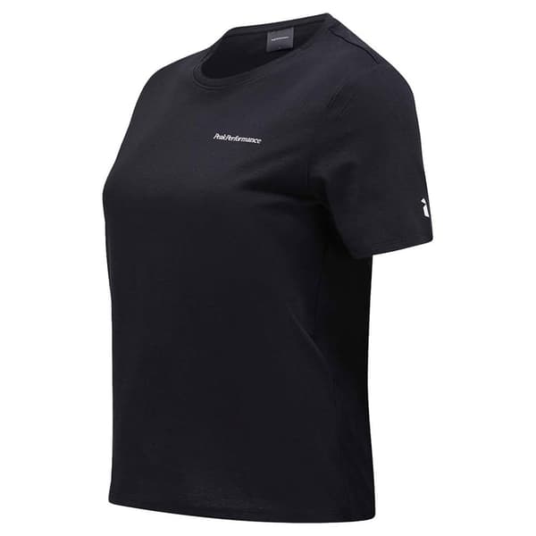 Peak Performance Explore Logo T-shirt Med Korta ärmar Svart M Kvinna