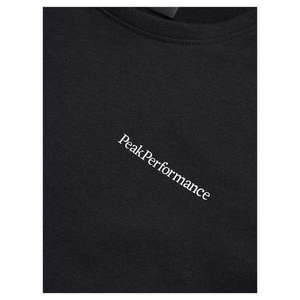 Peak Performance Explore Logo T-shirt Med Korta ärmar Svart M Kvinna
