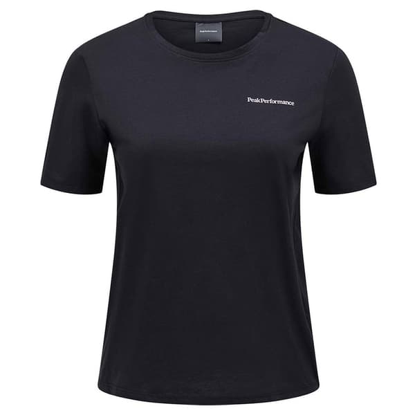 Peak Performance Explore Logo T-shirt Med Korta ärmar Svart M Kvinna