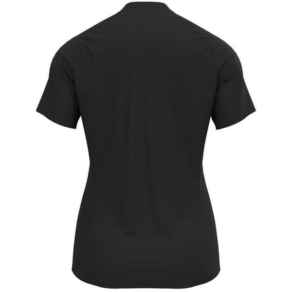 Odlo Essential Trail Zip Lyhythihainen T-paita Musta XL Nainen