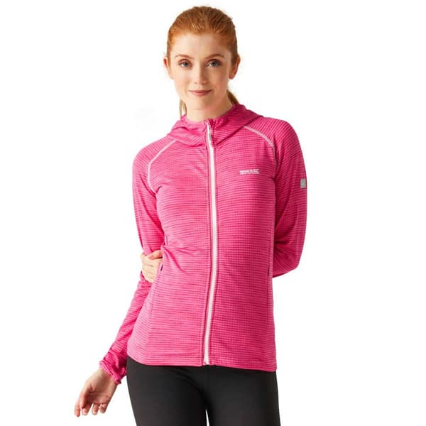 Regatta Yonder Sweatshirt Med Lynlås Rosa 10 Kvinde