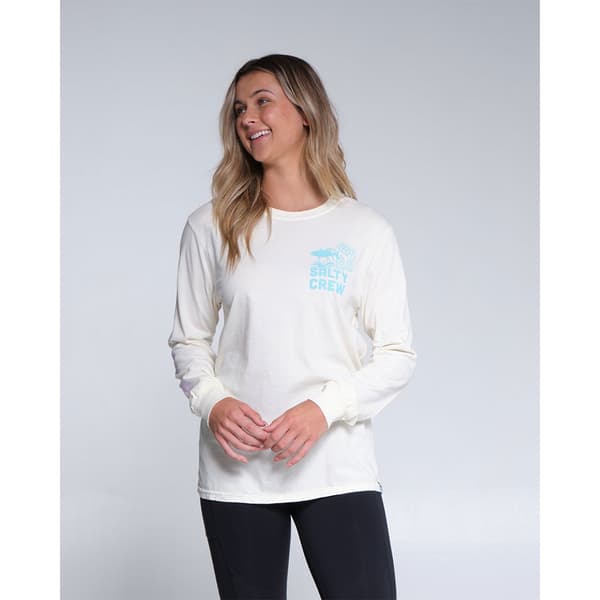 Salty Crew Kelp Forest Boyfriend T-shirt Med Lång ärm  S Kvinna