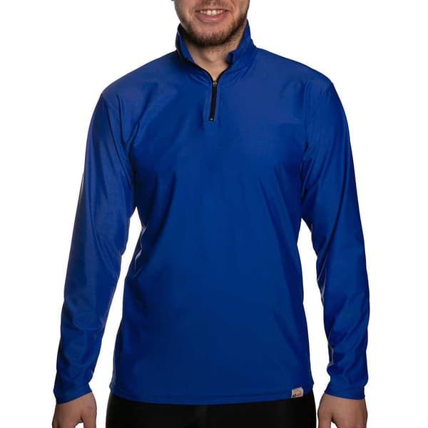 Iq-uv Uv Aqua Halv Lynlås Sweatshirt Blå XL Mand