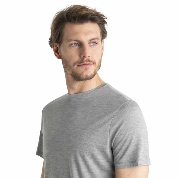 Icebreaker Merino 125 Cool-lite Sphere Iii T-shirt Med Korte ærmer Grå XL Mand