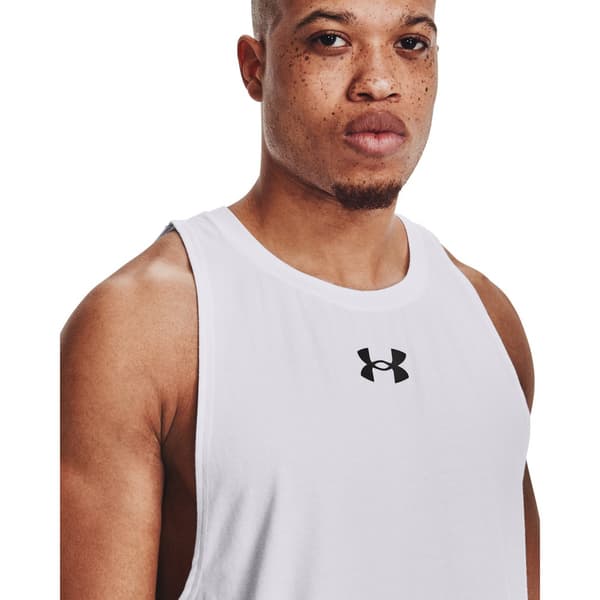 Under Armour Baseline Cotton Hihaton T-paita Valkoinen M Mies