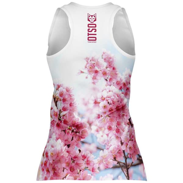 Otso Singlet Hihaton T-paita Valkoinen L Nainen