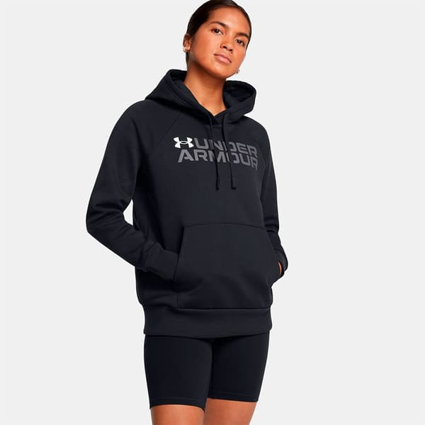 Under Armour Rival Fleece Wordmark Hættetrøje  XS Kvinde