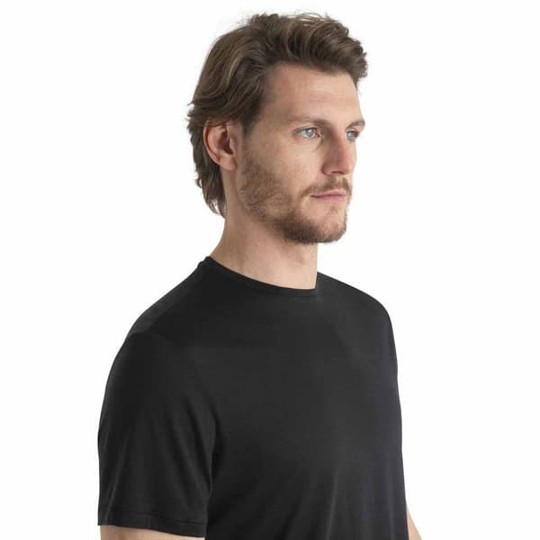 Icebreaker Merino 125 Cool-lite Sphere Iii Lyhythihainen T-paita Musta 2XL Mies