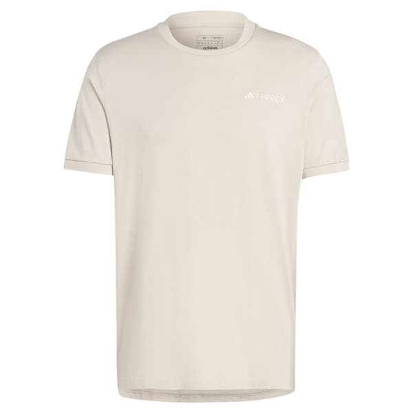 Adidas Xpl Logo T-shirt Med Korte ærmer Beige L Mand