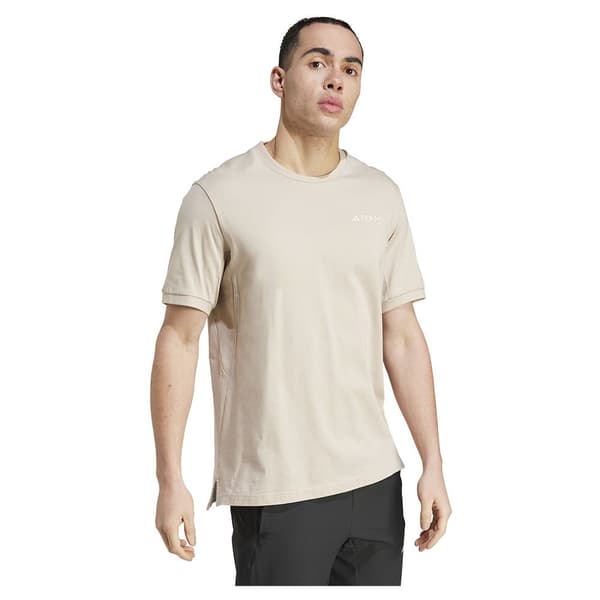 Adidas Xpl Logo T-shirt Med Korte ærmer Beige L Mand