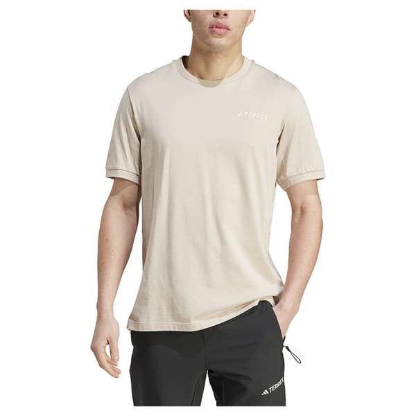 Adidas Xpl Logo T-shirt Med Korte ærmer Beige L Mand