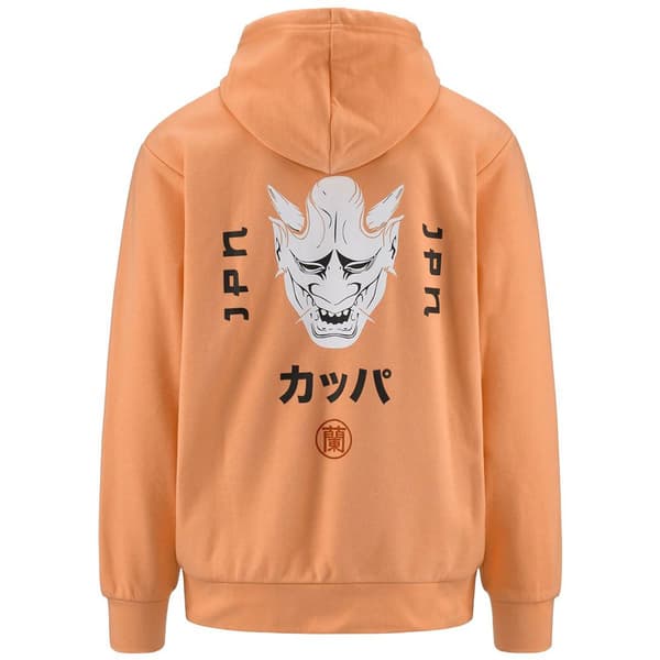 Kappa Authentic Jpn Gomin Tröja Med Huva Orange XL Man