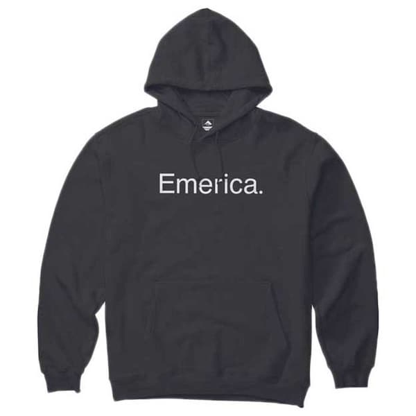 Emerica Pure Logo Hættetrøje Sort L Mand