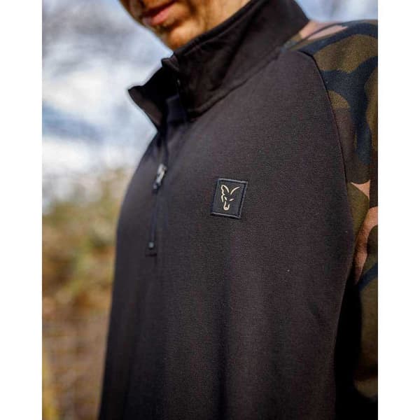 Fox International Lw Qtr Halv Lynlås Sweatshirt  L Mand