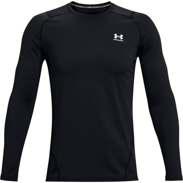 Under Armour Coldgear Armour Fitted Crew T-shirt Med Lange ærmer Sort S / Regular Mand