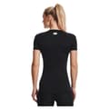 Miniatyrbillede 2 af 5: Under Armour Hg Authentics Comp T-shirt Med Korte ærmer Sort L Kvinde