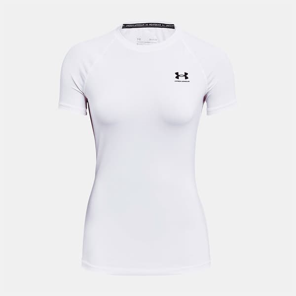 Under Armour Hg Authentics Comp T-shirt Med Korta ärmar Vit M Kvinna