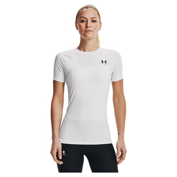 Under Armour Hg Authentics Comp T-shirt Med Korta ärmar Vit M Kvinna
