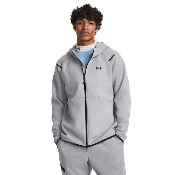 Under Armour Unstoppable Fleece Kokovetoketjullinen Collegepaita Harmaa M Mies