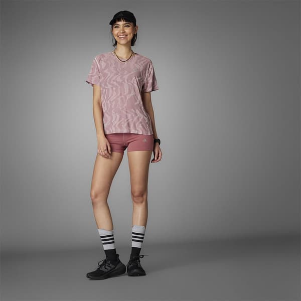 Adidas Ultimate Heat.rdy Engineered T-shirt Med Korte ærmer  M Kvinde