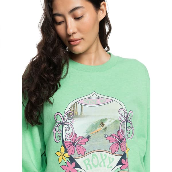 Roxy Take Yourplacea Sweatshirt Grøn L Kvinde