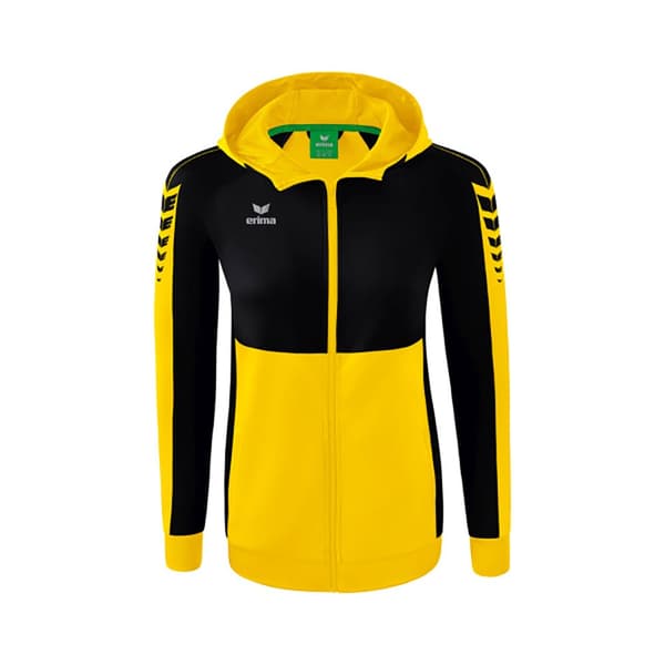 Erima Six Wings Training Sweatshirt Med Lynlås Gul 36 Kvinde