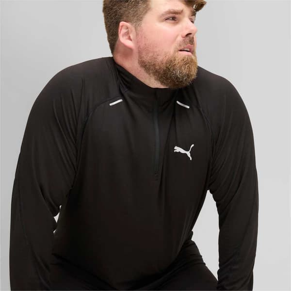 Puma Cloudspun Halv Dragkedja Långärmad T-shirt L Man