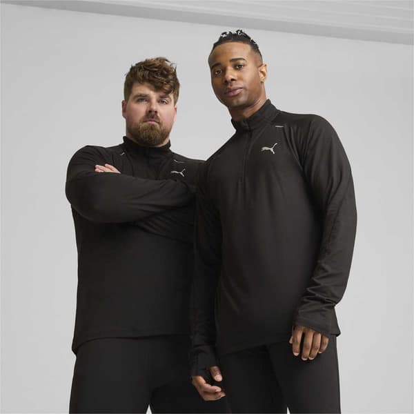 Puma Cloudspun Halv Dragkedja Långärmad T-shirt L Man