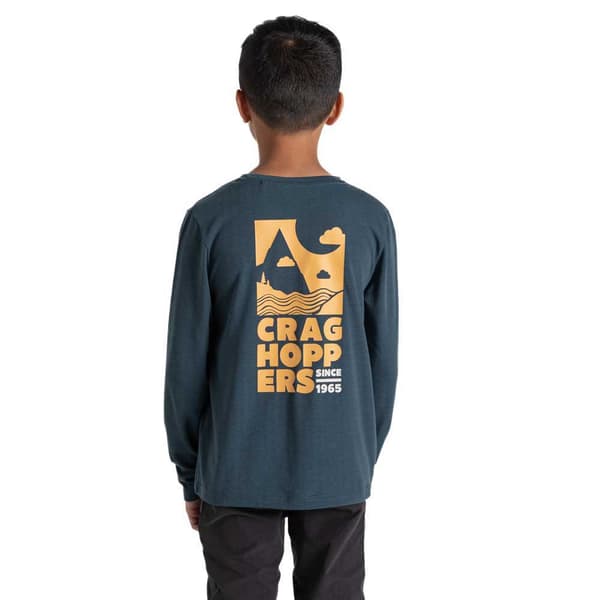 Craghoppers Nosilife Cruz T-shirt Med Lange ærmer Blå 5-6 Years