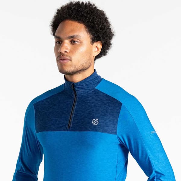 Dare2b Power Up Ii Halv Lynlås Sweatshirt Blå M Mand