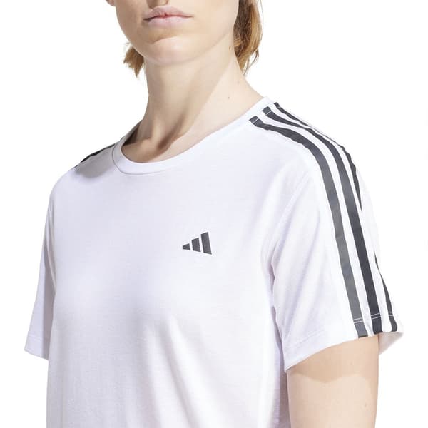 Adidas Own The Run 3 Stripes T-shirt Med Korta ärmar S Kvinna