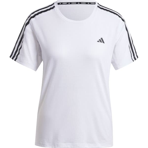 Adidas Own The Run 3 Stripes T-shirt Med Korta ärmar XL Kvinna